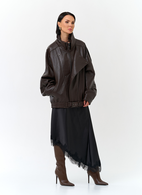 Женская куртка из натуральной кожи