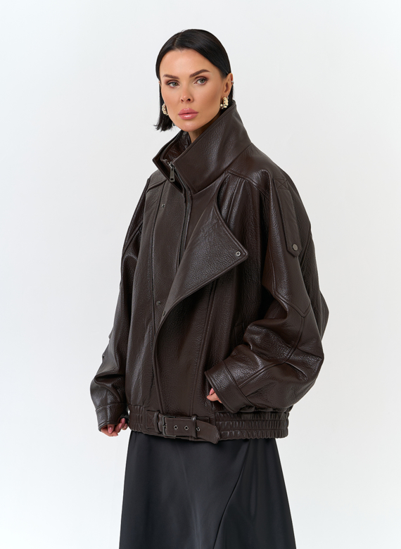 Женская куртка из натуральной кожи