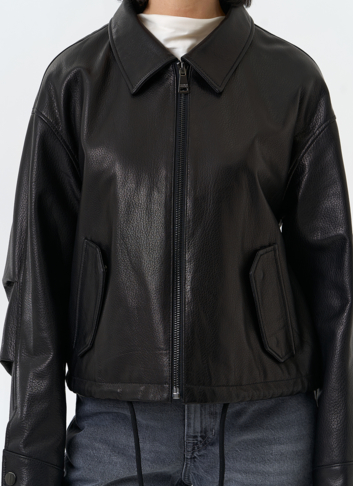 Женская куртка из натуральной кожи