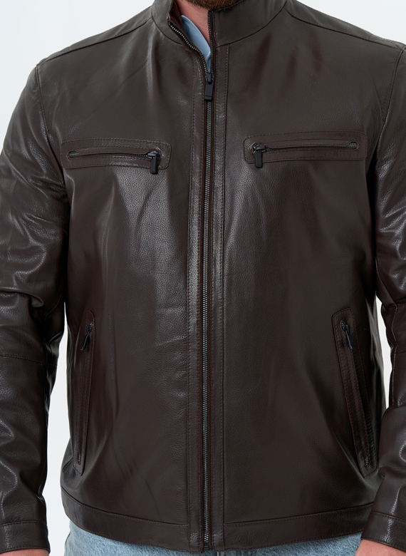 Мужская куртка из натуральной кожи