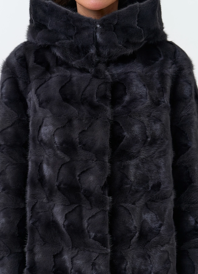 Шуба из меха норки модель № 34049 универмаг малина