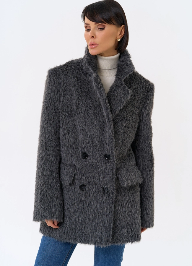 Женское утепленное пальто с английским воротником модель № 31880 универмаг малина