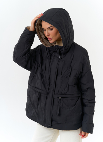Женская двухсторонняя куртка с капюшоном