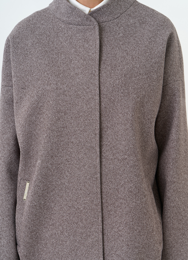 Женское укороченное пальто модель № 32540 универмаг малина