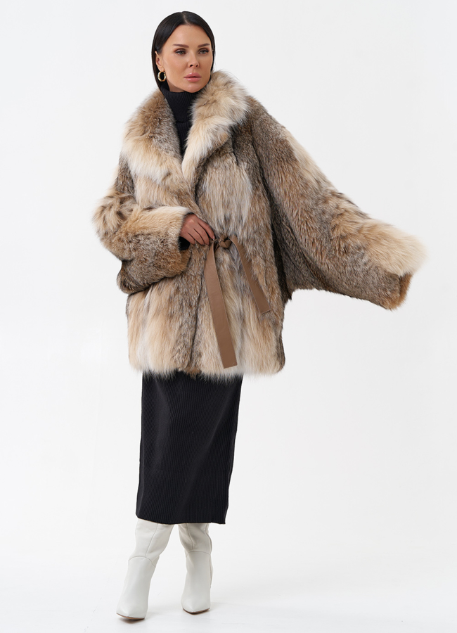 Шуба из рыси модель № 29295 универмаг малина