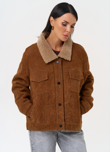 Женская дубленка - "рубашка"