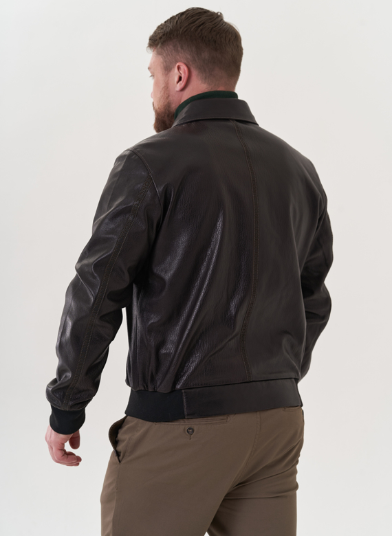 Мужская кожаная куртка "пилот"