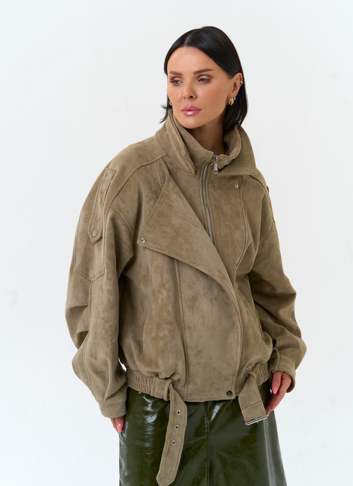 Женская куртка из эко замши