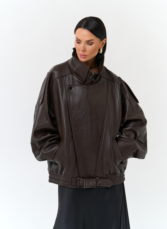 Женская куртка из натуральной кожи