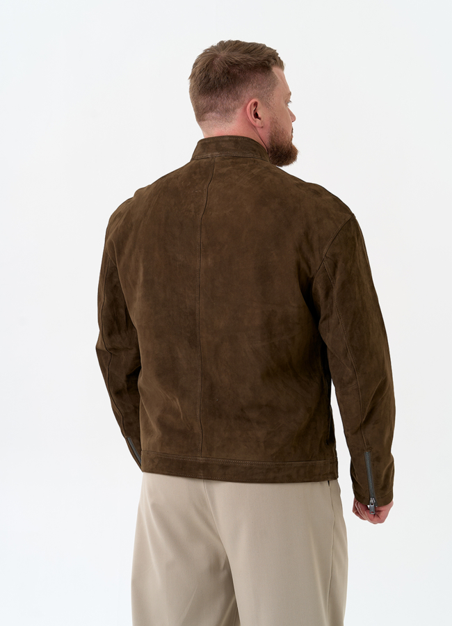 фото Мужская куртка из натуральной замши модель № 32710