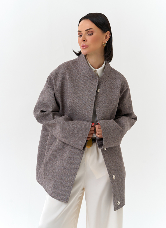 Женское укороченное пальто