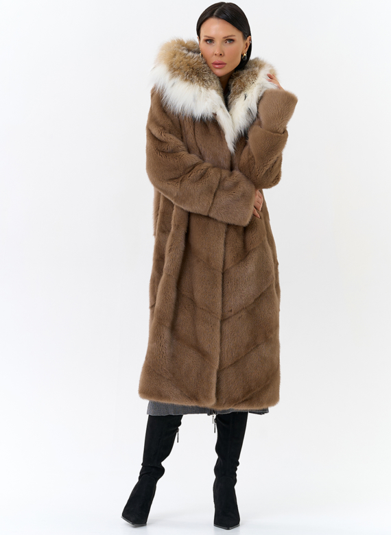 Норковая шуба с рысью
