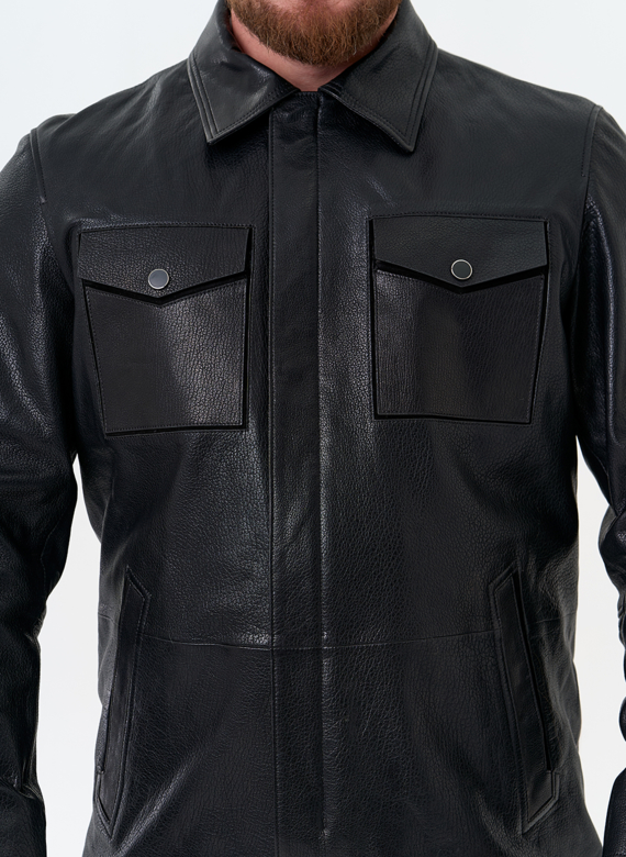 Мужская куртка из натуральной кожи