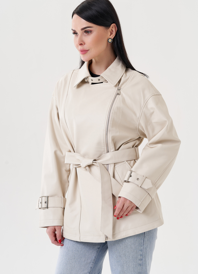 Женская куртка из натуральной кожи модель № 24403 универмаг малина