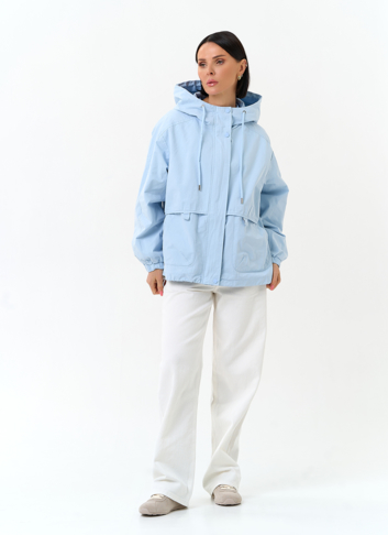 Женская ветровка с капюшоном