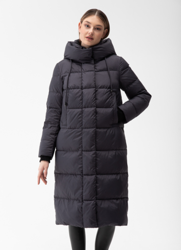 Пуховик женский с капюшоном 