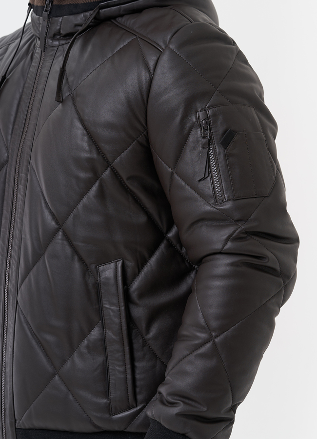 Куртка мужская из натуральной кожи  модель № 26696 универмаг малина