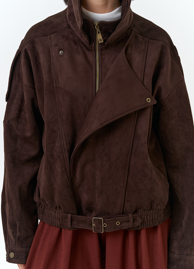 Женская куртка бомбер из эко замши модель № 33031 универмаг малина