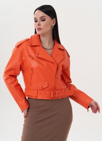 Укороченная куртка с английским воротником