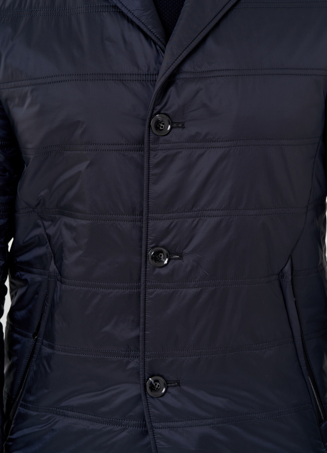 Мужская куртка синего цвета  модель № 24356 универмаг малина