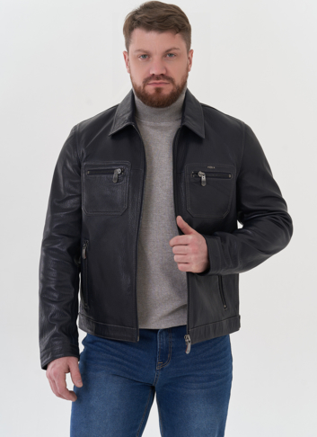 Мужская кожаная куртка "рубашка"