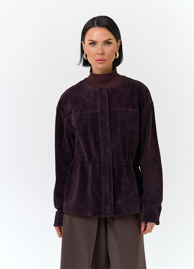 Жакет из натуральной замши модель № 32732 универмаг малина
