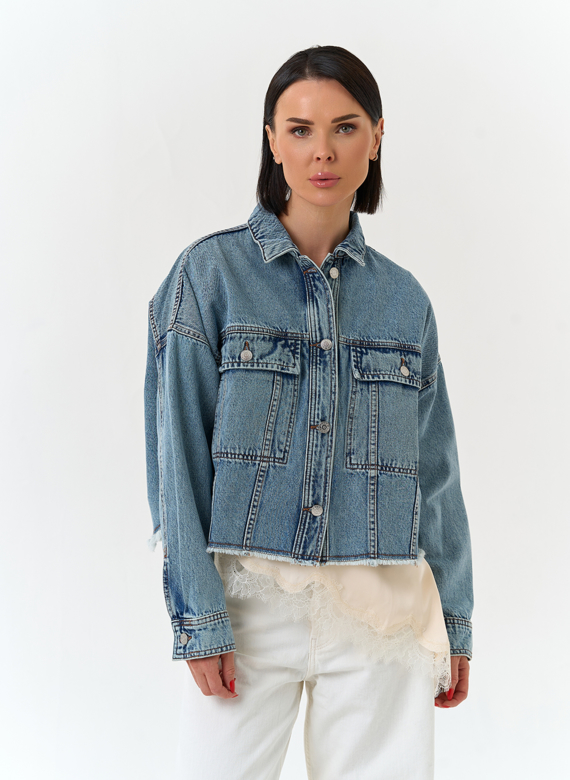 Женская джинсовая куртка
