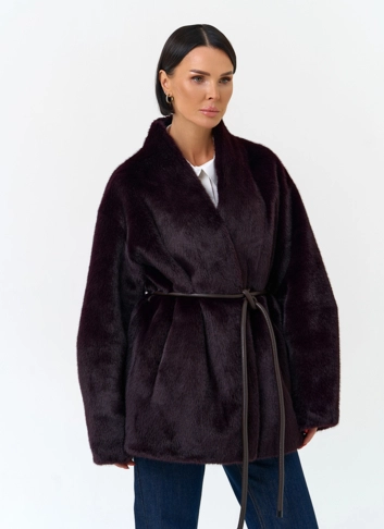 Женская шуба из эко меха
