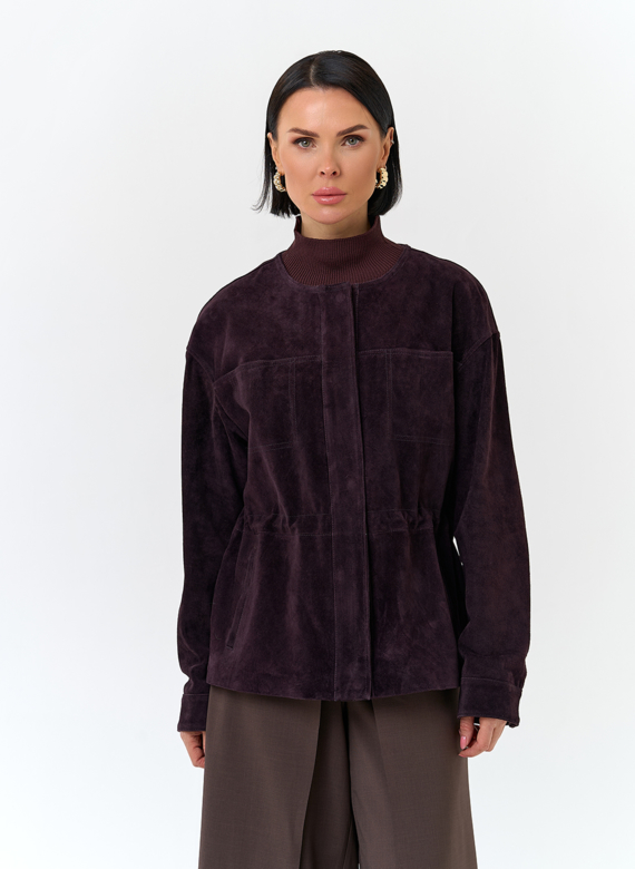 Жакет из натуральной замши