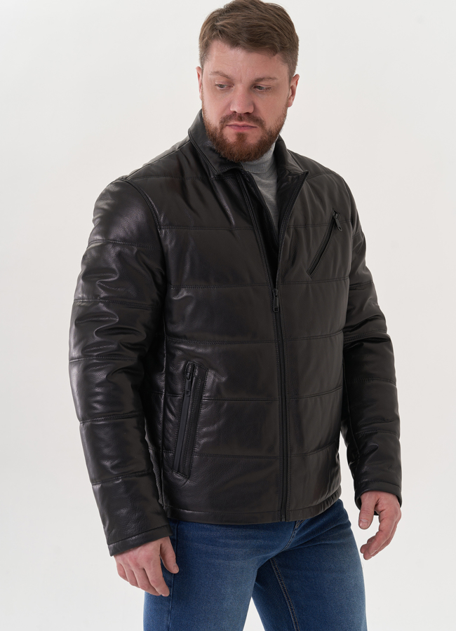 Мужская кожаная куртка 