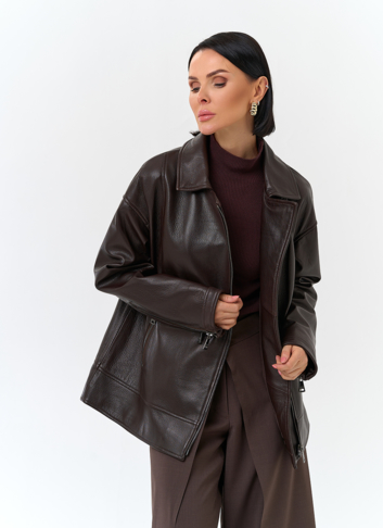 Женская куртка из натуральной кожи